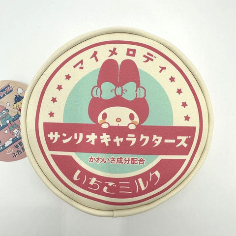 サンリオ マイメロディ 牛乳瓶のふた風ポーチ 11.2cm