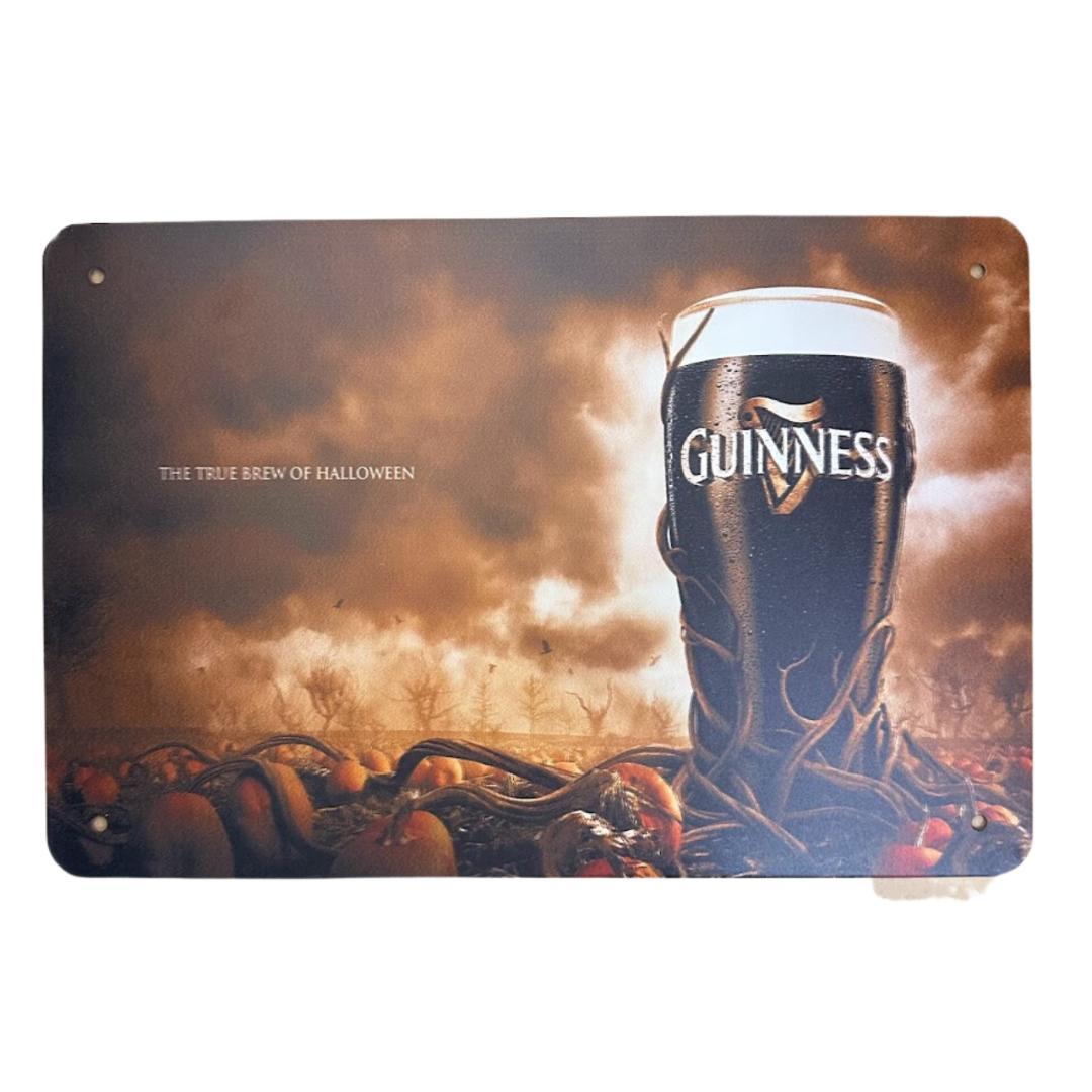 レトロ ブリキ看板 GUINNESS HALLOWEEN 30×20cm