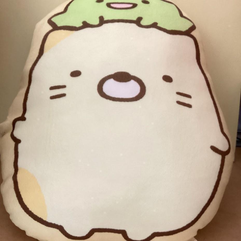 すみっコぐらし もちもち クッション ねこ 50×30cm