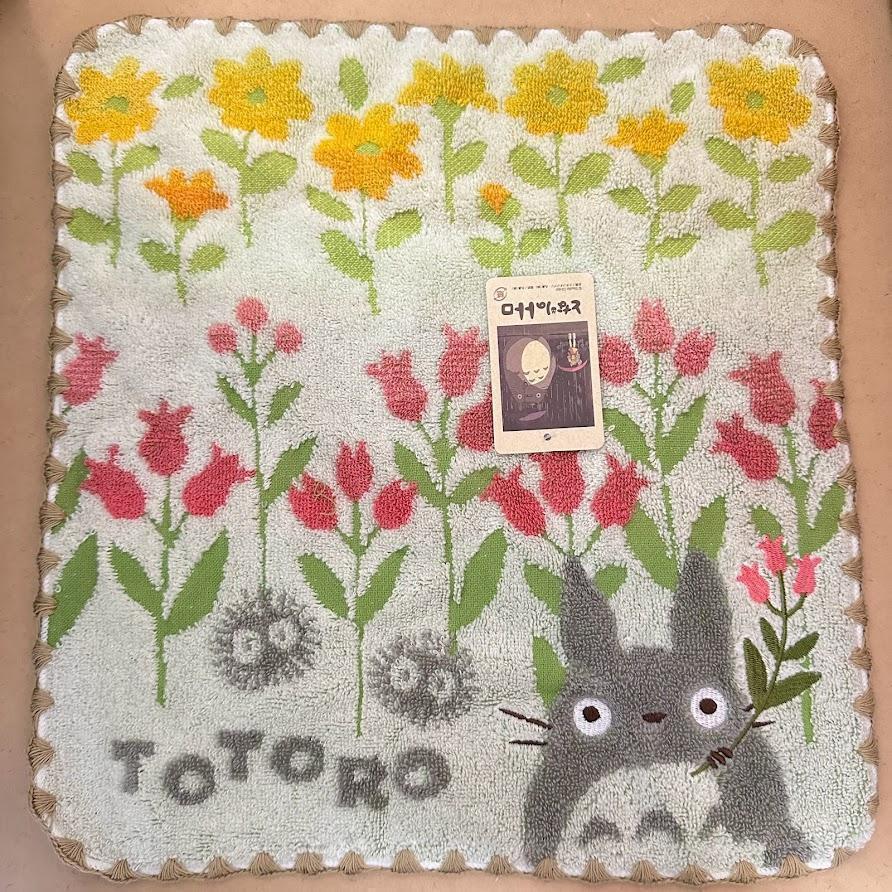 トトロ 野花 タオルハンカチ 35×34cm