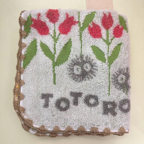 トトロ 野花 タオルハンカチ 35×34cm