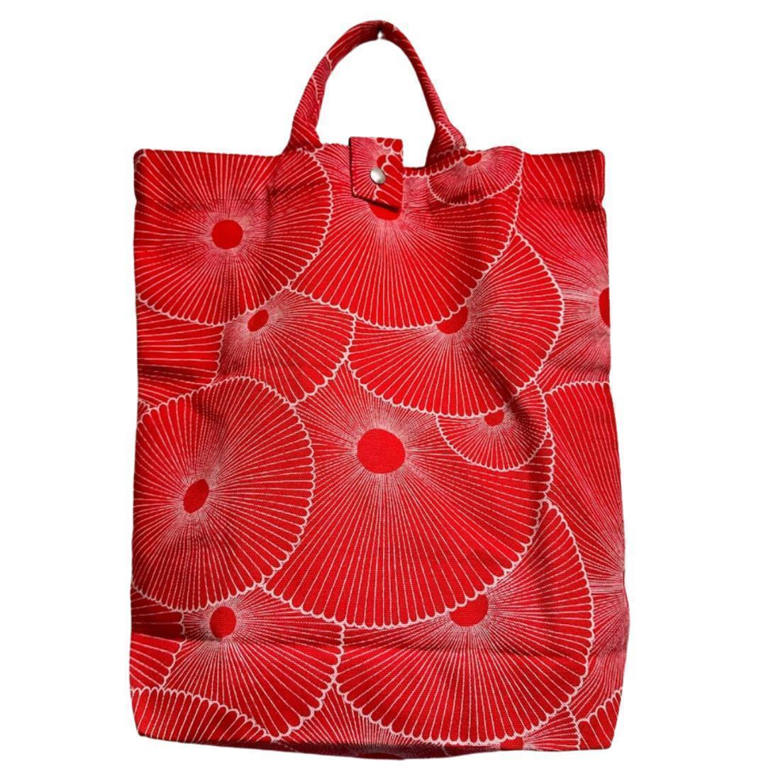 激レア Marimekko バック 花柄 40.5×38cm