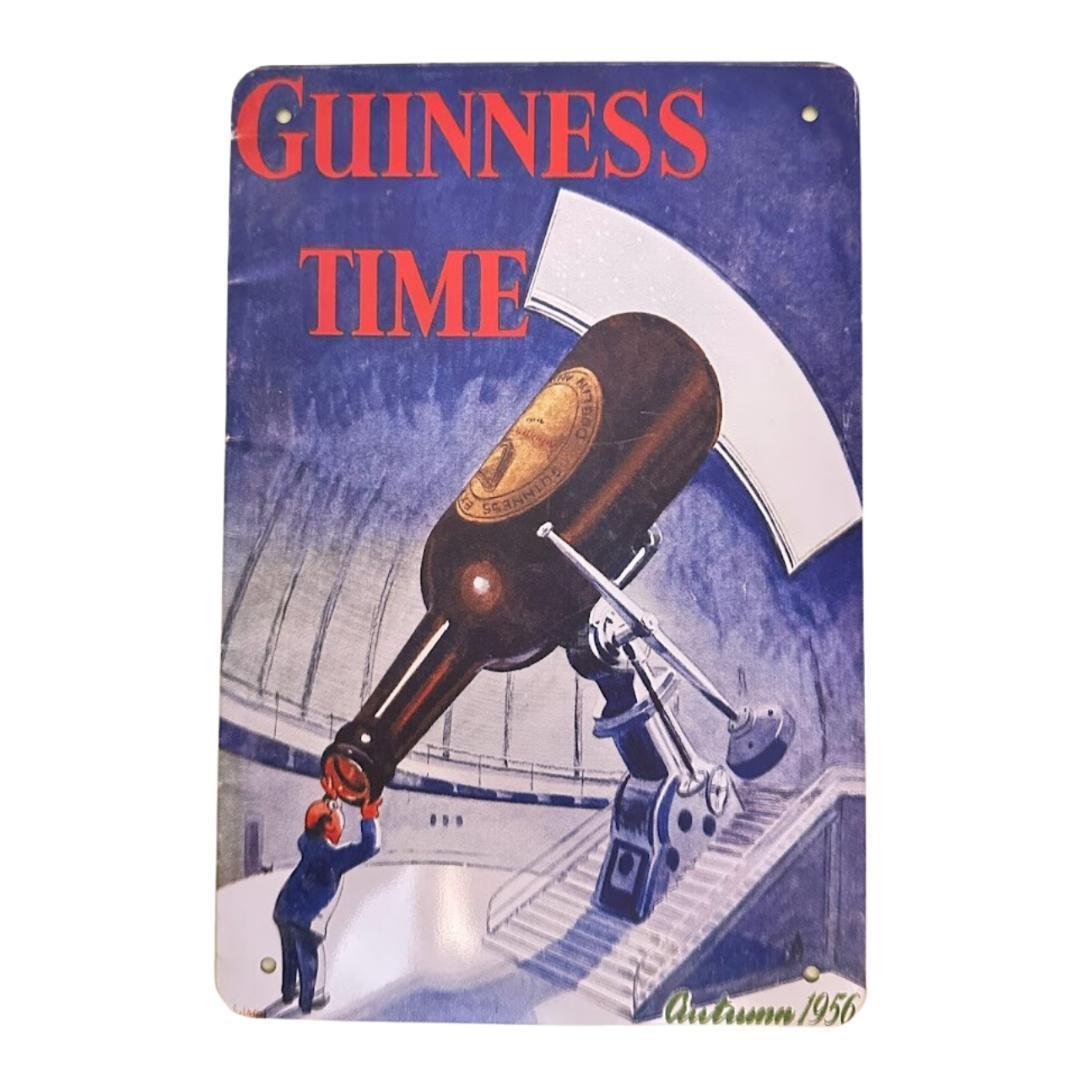 レトロ ブリキ看板 GUINNESS TIME 20×30cm