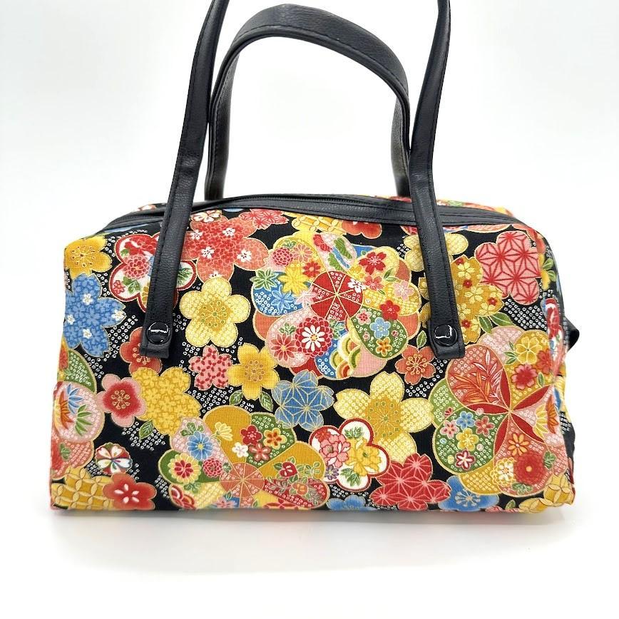 四季彩百花 和柄 トートバック 花柄 23cm