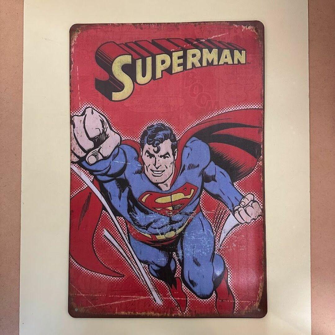 レトロ ブリキ看板 SUPERMAN 20×30cm