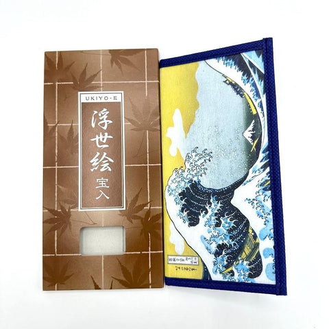 浮世絵 北斎 波 札入れ 19.8cm