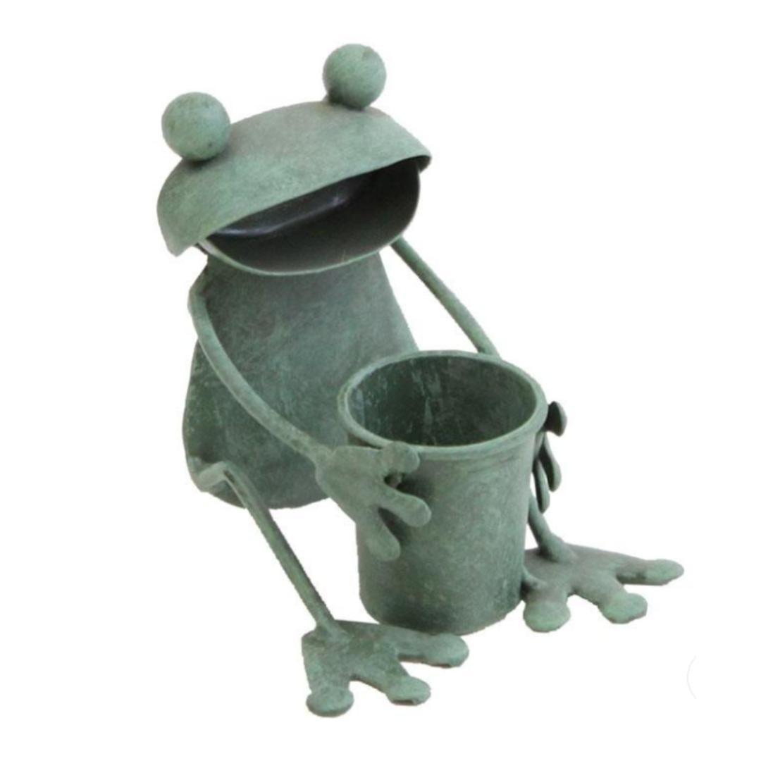 ミニカエル プランター座り 7cm