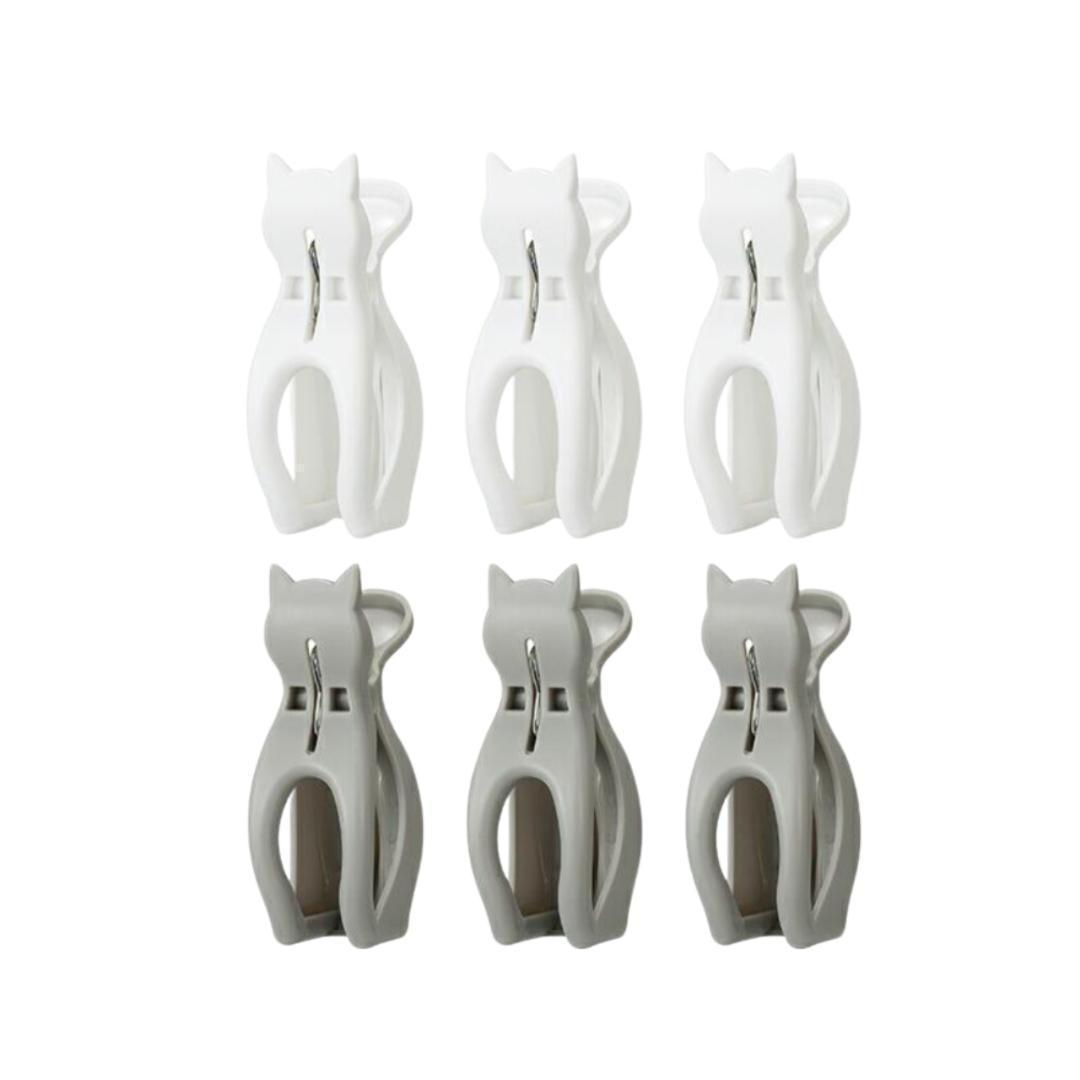 猫竿ピンチ 6個入り 2個セット 3.3×5.5×9.7cm