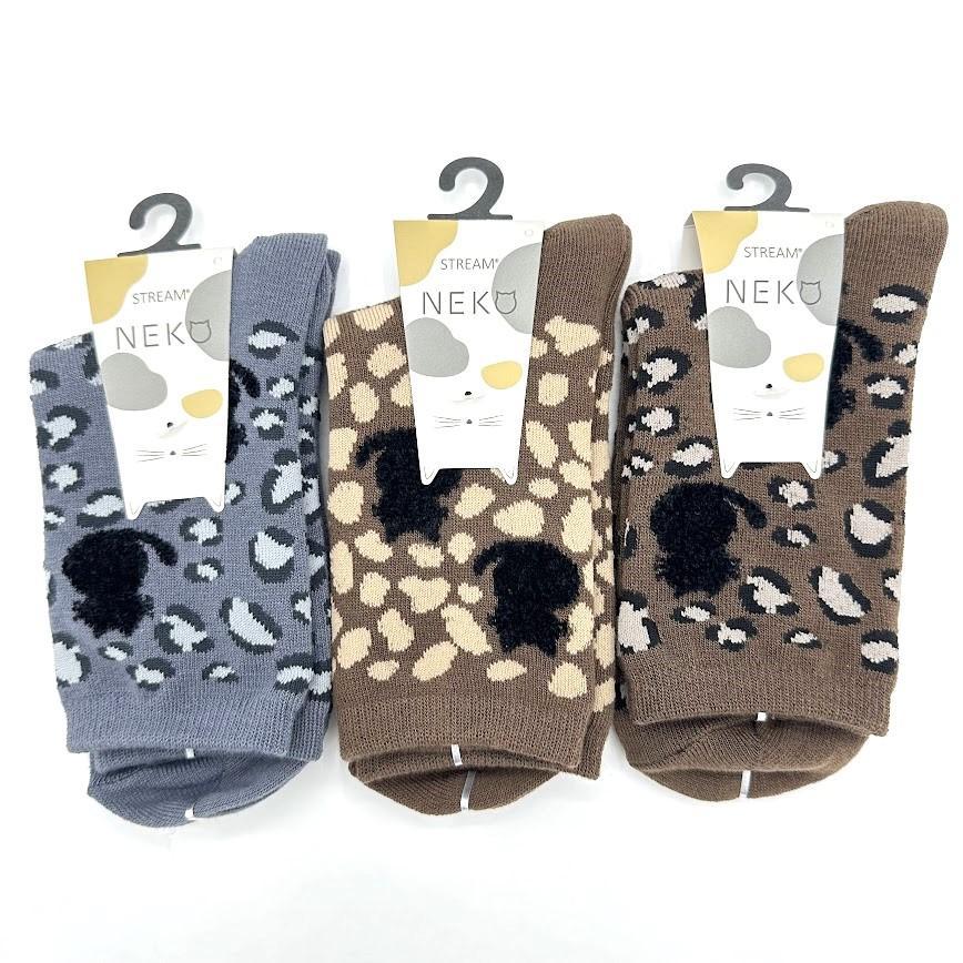かわいい 猫の靴下 3足×23～25cmセット