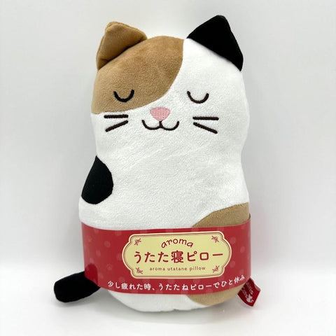 可愛い猫 アロマ うたた寝ピロー フレッシュピーチ 24cm