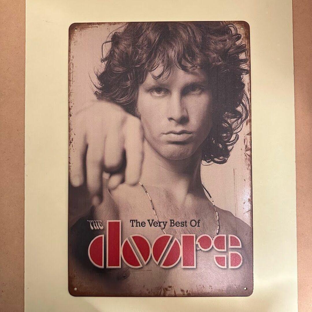 レトロ ブリキ看板 The doors 20×30cm