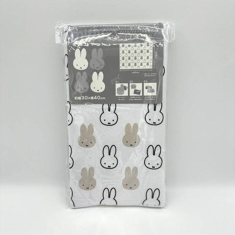 顔だけミッフィー マイクロファイバー 吸水 水切りマット 40cm
