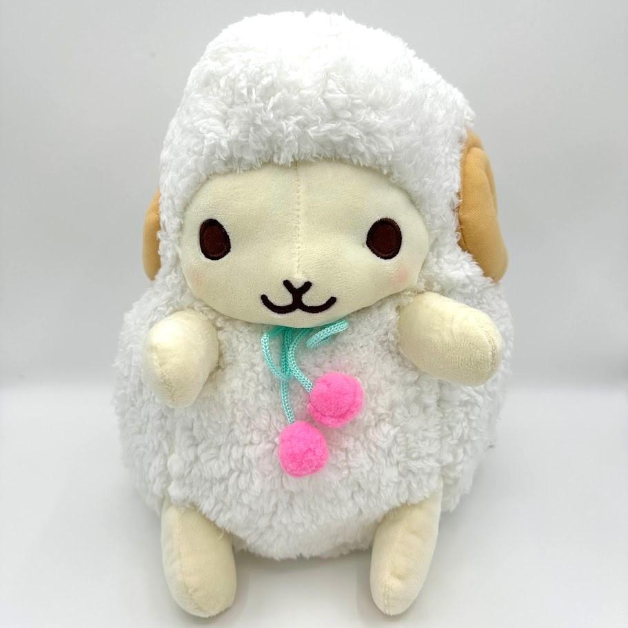 ウーリィぽんぽんリボンBIG ひつじのウーリィーぬいぐるみ 32cm