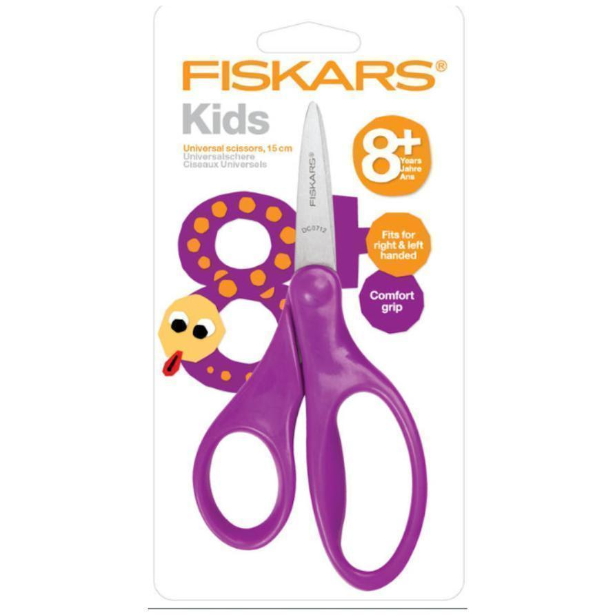 Fiskars キッズ用はさみ 紫 8＋17cm