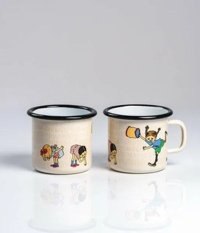 Muurla 長くつ下のピッピ ホーローマグカップ  2.5dL (250mL)