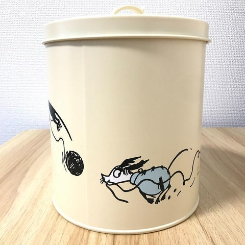 Muurla ムーミン リトルミィ ペット用食品入れ ブリキ瓶 イエロー19cm