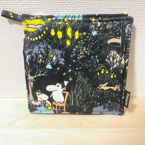 Finlayson ムーミン 鍋つかみ 鍋敷き ブラックスター 22×22cm